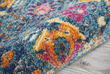 Nourison Passion Denim 1'10" x 2'10" Area Rug, Boho, Moroccan, Bed Room, Living Room, Dining Room, Kitchen, Easy Clean, Non Shedding, (2' x 3')