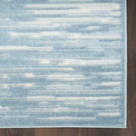 Nourison Casual Blue 2' x 6' Area Rug Easy Clean, Non Shedding, Bed Room, Living Room, Dining Room, Kitchen (6' Runner)