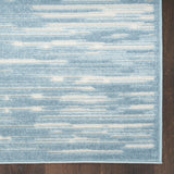 Nourison Casual Blue 2' x 6' Area Rug Easy Clean, Non Shedding, Bed Room, Living Room, Dining Room, Kitchen (6' Runner)
