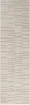 Nourison Andes Abstract Ivory Grey 2'2" x 7'6 Area Rug, Easy Cleaning, Non Shedding, Bed Room, Living Room, Dining Room, Kitchen (2x8)