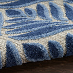 Nourison Aloha Indoor/Outdoor Blue 2'8" x 4' Area -Rug, Easy -Cleaning, Non Shedding, Bed Room, Living Room, Dining Room, Kitchen (3x4)