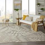 Nourison Aloha Indoor/Outdoor Natural 9'6" x 13' Area Rug, Easy Cleaning, Non Shedding, Bed Room, Living Room, Dining Room, Backyard, Deck, Patio (10x13)