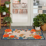 Nourison Aloha 3' x 4' Multicolor Fabric Contemporary Area Rug (3' x 4')