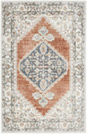 Nourison Astra Machine Washable Traditional Grey/Multi 2'2" x 4' Area Rug, Non Shedding, Easy Clean Bed Room, Living Room, Dining Room, Kitchen (2x4)