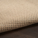 Nourison Washable Jute Solid Natural 2' x 4' Area Rug, Easy Cleaning, Non Shedding, Bed Room, Living Room, Dining Room, Kitchen (2x4)