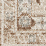 Nourison Serenity Home Traditional Ivory Mocha 2'2" x 7'6 Area -rug, Easy -cleaning, Non Shedding, Bed Room, Living Room, Dining Room, Backyard, Deck, Patio (2x8)