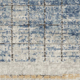 Nourison Concerto Abstract Blue 2'2" x 10' Area -Rug, Easy -Cleaning, Non Shedding, Bed Room, Living Room, Dining Room, Kitchen (2x10)