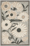 Nourison Aloha Indoor/Outdoor Beige 2'8'' x 4' Area-Rug, Easy-Cleaning, Non Shedding, Bed Room, Living Room, Dining Room, Backyard, Deck, Patio (3x4)
