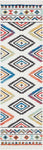 Nourison Tribal Decor Tribal White 2'2'' x 7'9'' Area-Rug, Easy-Cleaning, Non Shedding, Bed Room, Living Room, Dining Room, Kitchen (2x8)