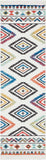 Nourison Tribal Decor Tribal White 2'2'' x 7'9'' Area-Rug, Easy-Cleaning, Non Shedding, Bed Room, Living Room, Dining Room, Kitchen (2x8)