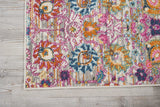 Nourison Passion Silver 1'10" x 6' Area Rug, Boho, Moroccan, Bed Room, Living Room, Dining Room, Kitchen, Easy Cleaning, Non Shedding, (6' Runner)