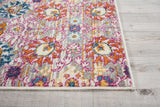 Nourison Passion Silver 1'10" x 6' Area Rug, Boho, Moroccan, Bed Room, Living Room, Dining Room, Kitchen, Easy Cleaning, Non Shedding, (6' Runner)