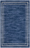 Nourison Essentials Indoor/Outdoor Navy/Ivory 2' x 4' Area Rug, Easy-Cleaning, Non Shedding, Bed Room, Living Room, Dining Room, Backyard, Deck, Patio (2x4)