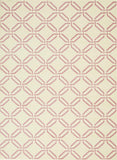 Nourison Jubilant Trellis Ivory/Pink 4' x 6' Area -Rug, Easy -Cleaning, Non Shedding, Bed Room, Living Room, Dining Room, Kitchen (4x6)
