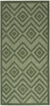 Nourison Versatile Modern Indoor/Outdoor Green 2' x 4' Area Rug, Easy Cleaning, Non Shedding, Bed Room, Living Room, Dining Room, Backyard, Deck, Patio (2x4)