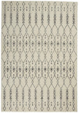Nourison Passion Transitional Ivory/Grey 5'3" x 7'3" Area Rug, Easy Clean, Non Shedding, Bed Room, Living Room, Dining Room, Kitchen (5x7)