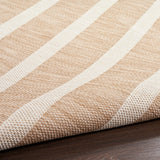 Nourison Positano Indoor/Outdoor Beige Ivory 5' x 7' Area Rug, Easy Cleaning, Non Shedding, Bed Room, Living Room, Dining Room, Deck, Backyard, Patio (5x7)