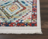 Nourison Transitional Decor Transitional White 2'2'' x 7'9'' Area-Rug, Easy-Cleaning, Non Shedding, Bed Room, Living Room, Dining Room, Kitchen (2x8)