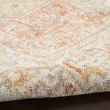 Nourison Essentials 4' x 6' Beige Rust Indoor/Outdoor Vintage Distressed Geometric Area Rug