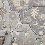Nourison Elation Transitional Grey 5'3" x Round Area -Rug, Easy -Cleaning, Non Shedding, Bed Room, Living Room, Dining Room, Kitchen (5 Round)