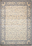 Nourison Somerset Traditional Ivory/Blue 2' x 2'9" Area-Rug, Easy-Cleaning, Non Shedding, Bed Room, Living Room, Dining Room, Kitchen (2x3)