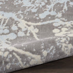 Nourison Jubilant Abstract Grey 2' x 4' Area Rug, Easy Cleaning, Non Shedding, Bed Room, Living Room, Dining Room, Kitchen (2x4)