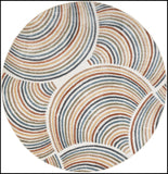 Nourison Astra Machine Washable Ivory Multicolor 4' x Round Area Rug Easy Clean, Non Shedding, Bed Room, Living Room, Dining Room, Kitchen (4' x Round)
