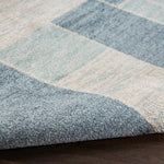 Nourison Astra Machine Washable Mid-Century Modern Blue Ivory 2'2" x 4' Area -Rug, Easy -Cleaning, Non Shedding, Bed Room, Living Room, Dining Room, Kitchen (2x4)