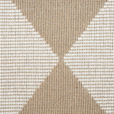 Nourison Washable Modern Jute Geometric Natural Ivory 5'3" x 7'3" Area Rug, Easy Cleaning, Non Shedding, Bed Room, Living Room, Dining Room, Kitchen (5x7)