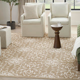 Nourison Jubilant Farmhouse Taupe 5'3" x 7'3" Area -Rug, Easy -Cleaning, Non Shedding, Bed Room, Living Room, Dining Room, Kitchen (5x7)