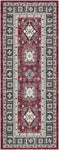 Nourison Fulton Tribal Red 1'10" x 5' Area -Rug, Easy -Cleaning, Non Shedding, Bed Room, Living Room, Dining Room, Kitchen (2x5)