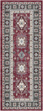 Nourison Fulton Tribal Red 1'10" x 5' Area -Rug, Easy -Cleaning, Non Shedding, Bed Room, Living Room, Dining Room, Kitchen (2x5)