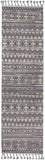 Nourison Asilah Mocha/Charcoal 2'2" x 8'2" Area -Rug, Modern, Moroccan, Easy -Cleaning, Non Shedding, Bed Room, Living Room, Dining Room, Kitchen, (8' x Runner)