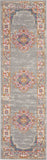 Nourison Passion Grey 2'2" x 7'6" Area Rug, Boho, Traditional, Easy Clean, Non Shedding, Bed Room, Living Room, Hallway, (8' Runner)