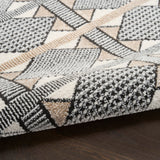 Nourison Nordic Ivory Multicolor 4' x 6' Scandinavian Area Rug - Easy Clean, Non Shedding, Bed Room, Living Room, Dining Room, Kitchen (4' x 6')