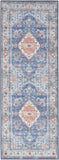 Nourison Fulton Vintage Blue 1'10" x 5' Area -Rug, Easy -Cleaning, Non Shedding, Bed Room, Living Room, Dining Room, Kitchen (2x5)