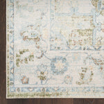Nourison Astra Machine Washable Blue Green 2'2" x 8' Area Rug, Easy Clean, Non Shedding, Bed Room, Living Room, Dining Room, Kitchen (8' Runner)