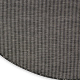 Nourison Positano Indoor/Outdoor Charcoal 6' x Round Area Rug, Easy Cleaning, Non Shedding, Bed Room, Living Room, Dining Room, Backyard, Deck, Patio (6 Round)