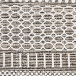 Nourison Asilah Mocha/Ivory 2'2" x 8'2" Area Rug, Boho, Moroccan, Easy Cleaning, Non Shedding, Bed Room, Living Room, Dining Room, Kitchen, (8' x Runner)