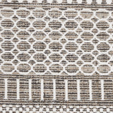 Nourison Asilah Mocha/Ivory 2'2" x 8'2" Area Rug, Boho, Moroccan, Easy Cleaning, Non Shedding, Bed Room, Living Room, Dining Room, Kitchen, (8' x Runner)