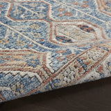 Nourison Concerto Bohemian Blue/Multi 2'2" x 3'9" Area -Rug, Easy -Cleaning, Non Shedding, Bed Room, Living Room, Dining Room, Kitchen (2x4)