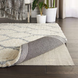 Nourison Ivory Cushioned Vinyl-Coated Non-Slip Rug Pad 2' x 12'10" Runner 10' Runner Rectangle