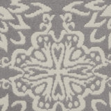 Nourison Jubilant Floral Ivory/Grey 5'3'' x Round Area-Rug, Easy-Cleaning, Non Shedding, Bed Room, Living Room, Dining Room, Kitchen (5 Round)