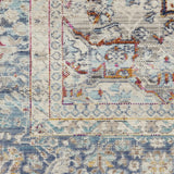 Nourison Vintage Kashan Vintage Ivory Blue 2'4" x 8' Area Rug, Easy Clean, Non Shedding, Bed Room, Living Room, Dining Room, Kitchen (2x8)