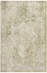 Nourison Astra Machine Washable Ivory Green 3'3" x 5' Area Rug, Easy Clean, Non Shedding, Bed Room, Living Room, Dining Room, Kitchen (3' x 5')