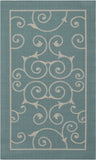 Nourison Home & Garden Indoor-Outdoor Light Blue 2'3" x 3'9" Area -Rug, Easy -Cleaning, Non Shedding, Bed Room, Living Room, Dining Room, Kitchen (2x4)