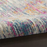 Nourison Passion Abstract Ivory/Multi 2'2" x 10' Area -rug, Easy -cleaning, Non Shedding, Bed Room, Living Room, Dining Room, Kitchen (2x10)