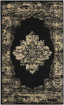Nourison Grafix Black 3' x 5' Area -Rug, Easy -Cleaning, Non Shedding, Bed Room, Living Room, Dining Room, Kitchen (3x5)