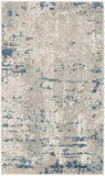 Nourison Concerto Distressed Ivory Grey Blue 3' x 5' Area_Rug, Easy-Cleaning, Non Shedding, Bed Room, Living Room, Dining Room, Kitchen (3x5)