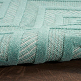 Nourison Versatile 4' x 6' Area Rug with Aqua and Teal Finish 099446043504